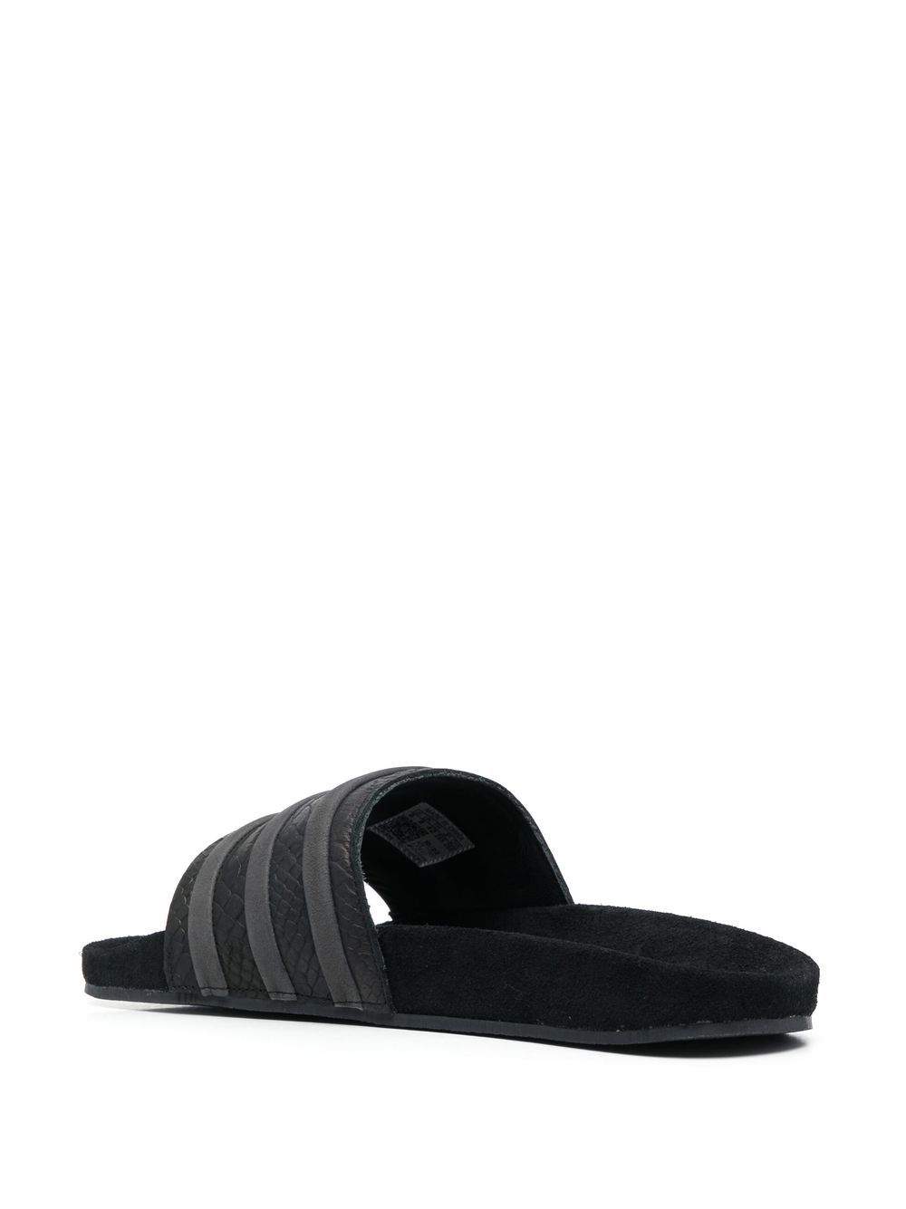 KICKWHO adidas embossed-logo stripe-detail slides 