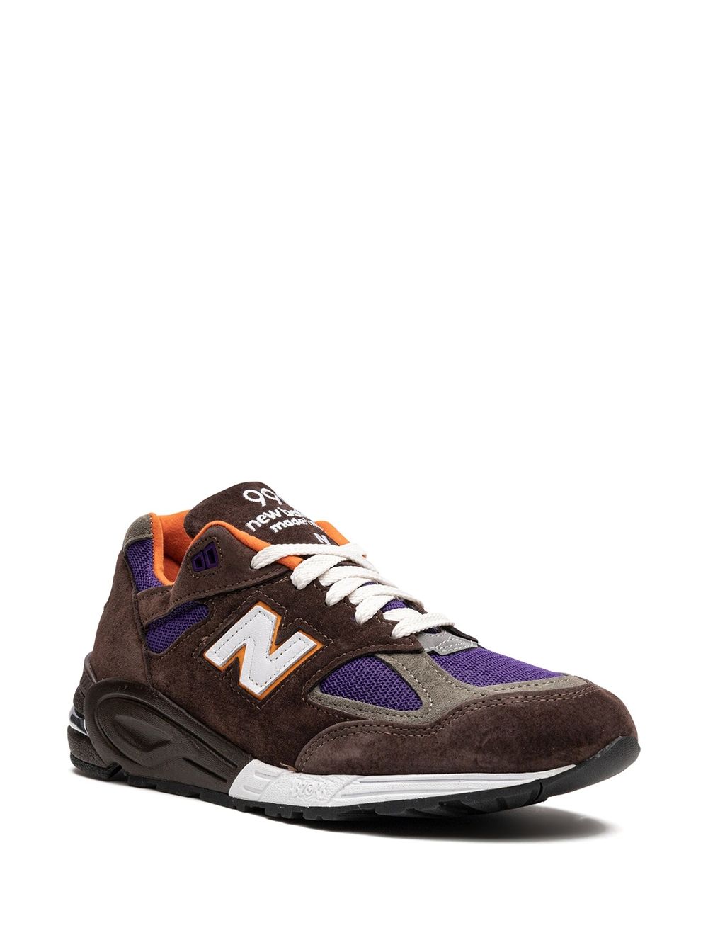 KICKWHO New Balance Made in USA 990v2 "Brown Orange Purple" sneakers 