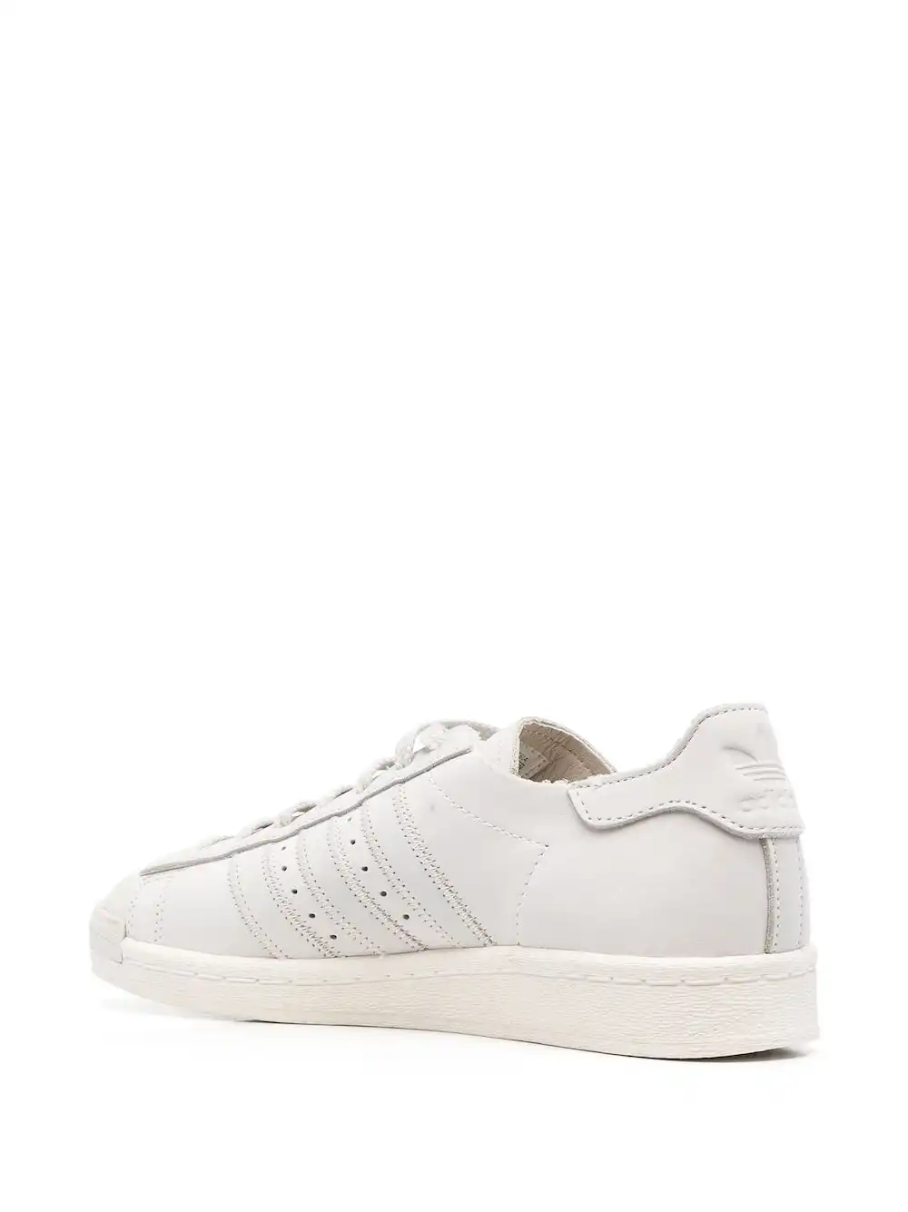 Cheap adidas round-toe leather sneakers 