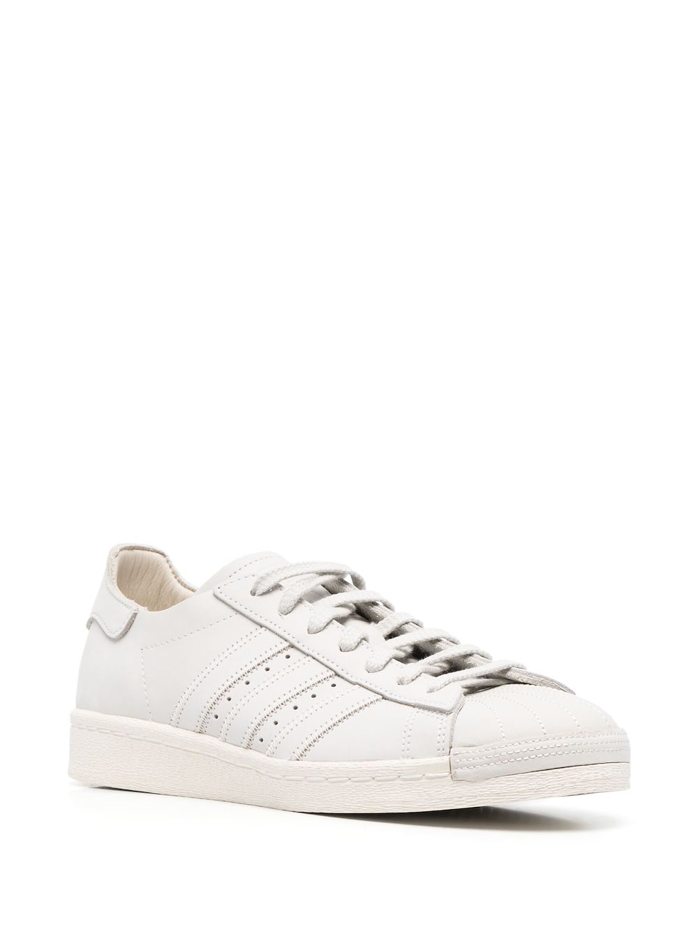 KICKWHO adidas round-toe leather sneakers 