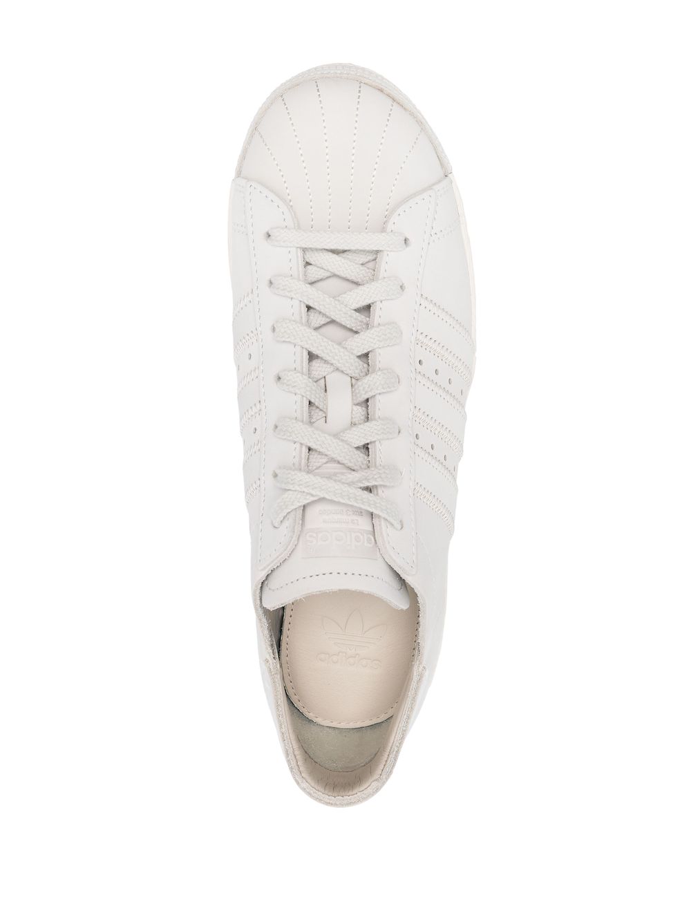 KICKWHO adidas round-toe leather sneakers 