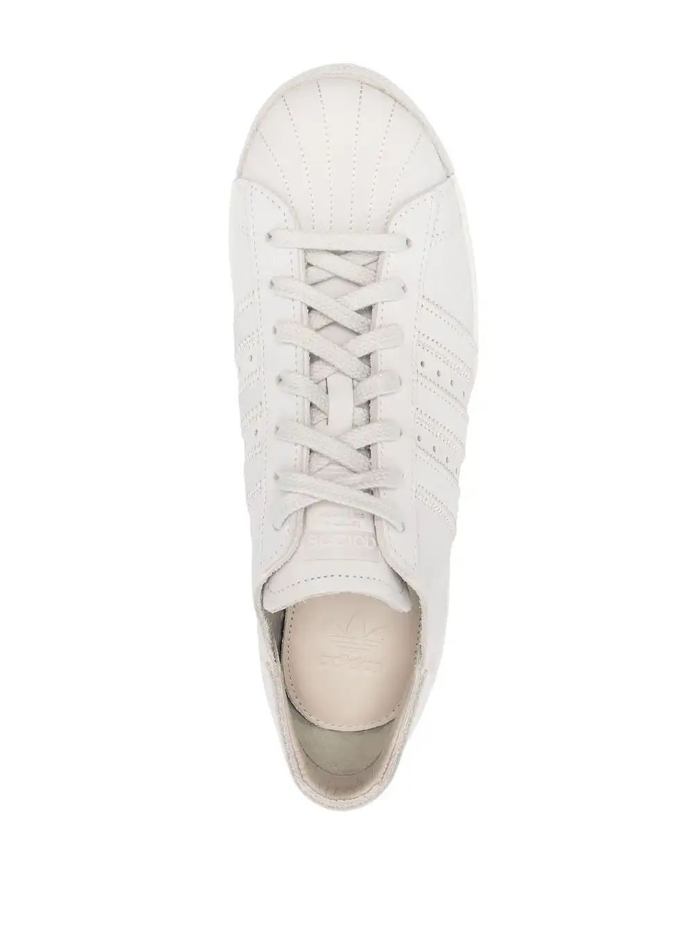 Cheap adidas round-toe leather sneakers 