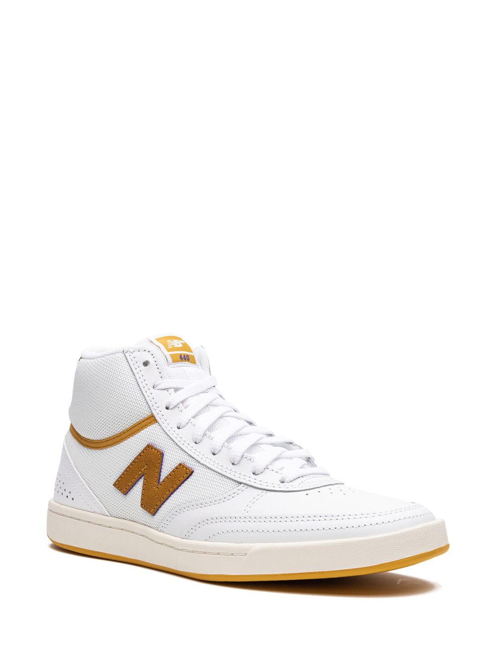 KICKWHO New Balance Numeric 440 High "White Yellow" sneakers 