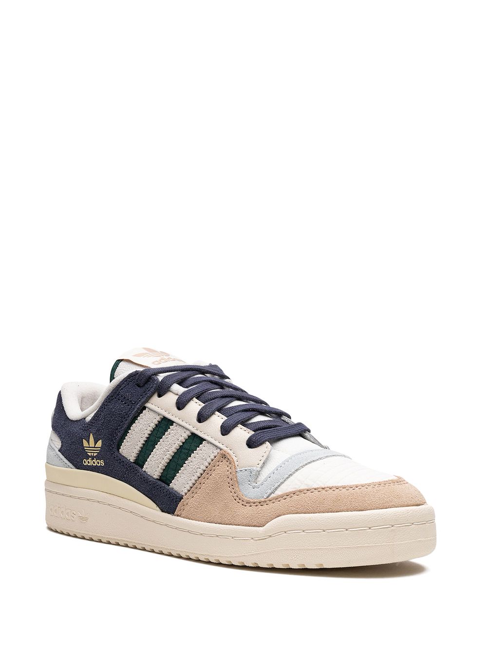 KICKWHO adidas Forum 84 Low CL "Cloud White Collegiate Green Beige" sneakers 