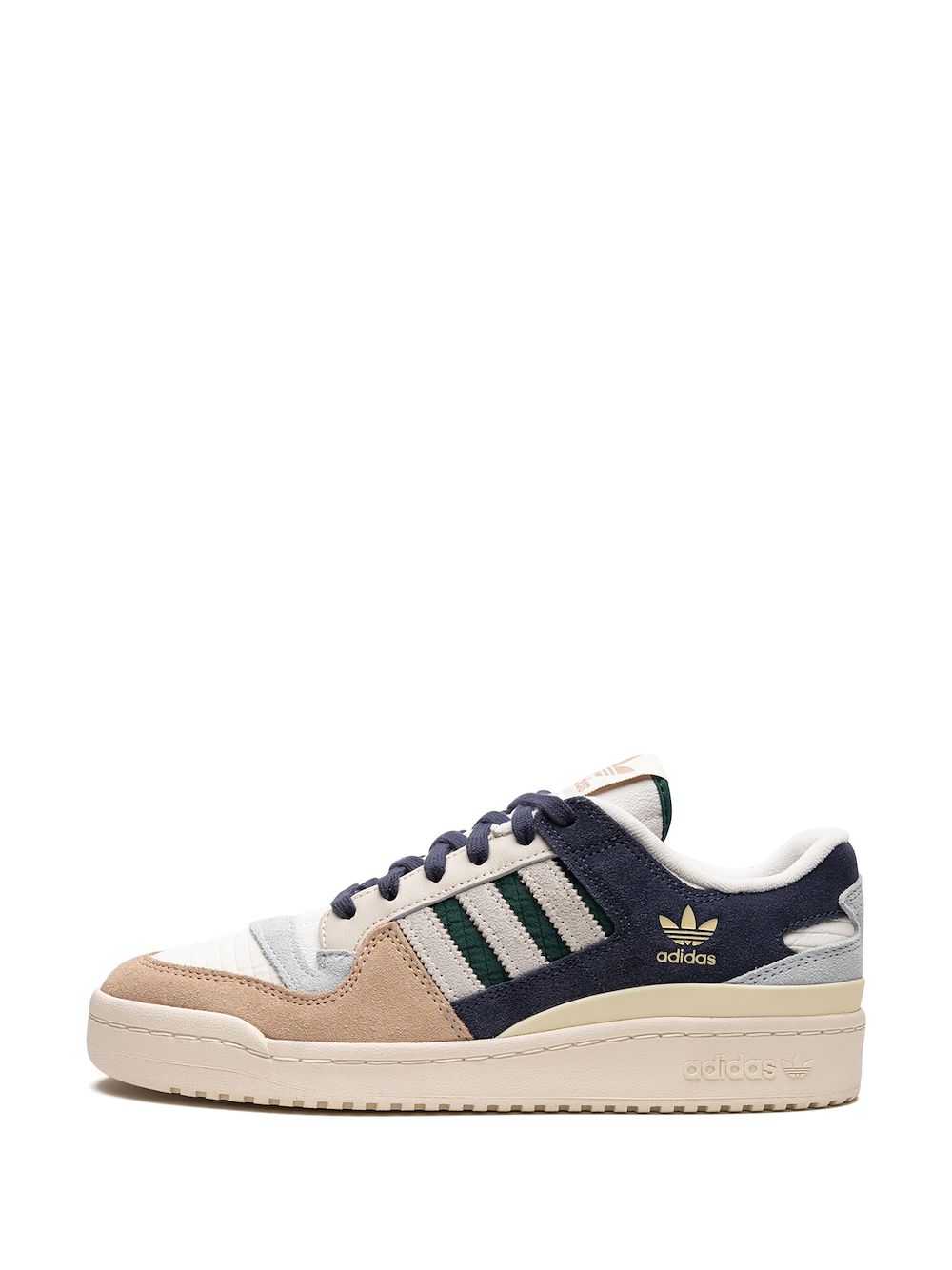 KICKWHO adidas Forum 84 Low CL "Cloud White Collegiate Green Beige" sneakers 