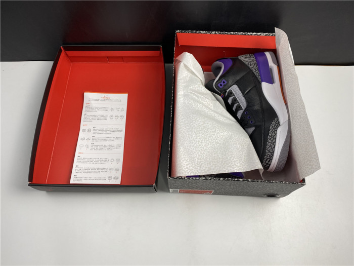 TB Air Jordan 3 Retro Black Court Purple CT8532 050