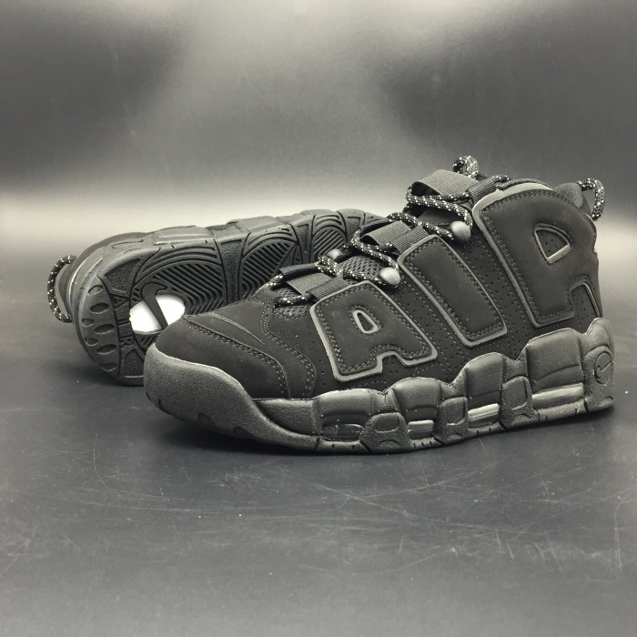 TB Nike Air More Uptempo Triple Black Reflective 414962-004