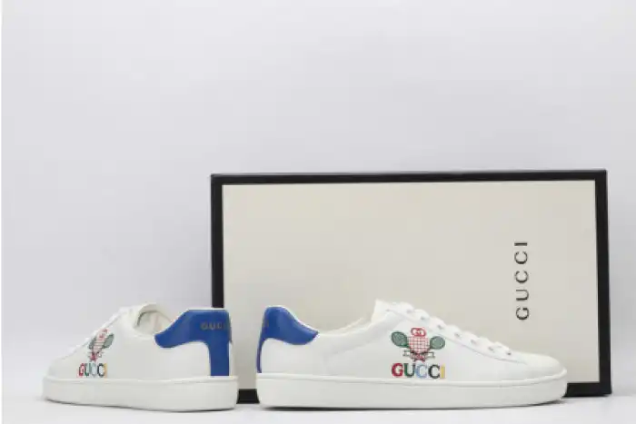 Reps LY GUCC ACE EMBROIDERED LOW-TOP SNEAKER 603696 AY070 9096