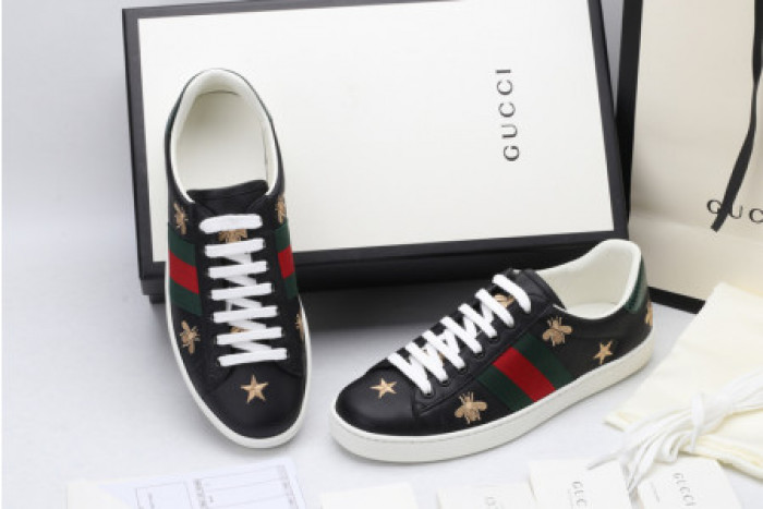 TB GUCC ACE EMBROIDERED LOW-TOP SNEAKER 386750 A38F0 1079