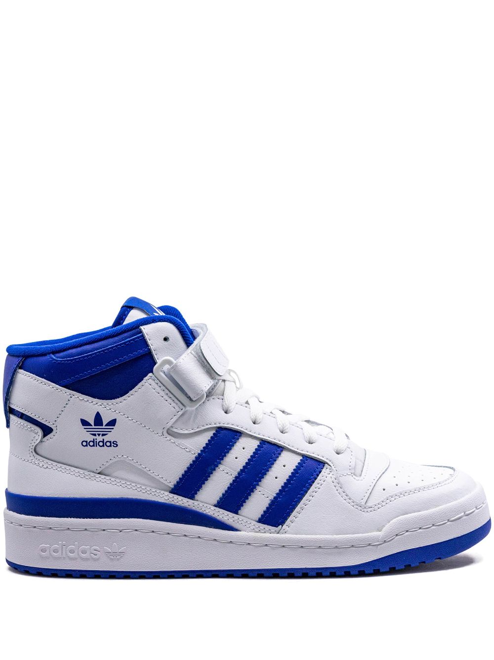 KICKWHO adidas Forum Mid "White Royal" sneakers 