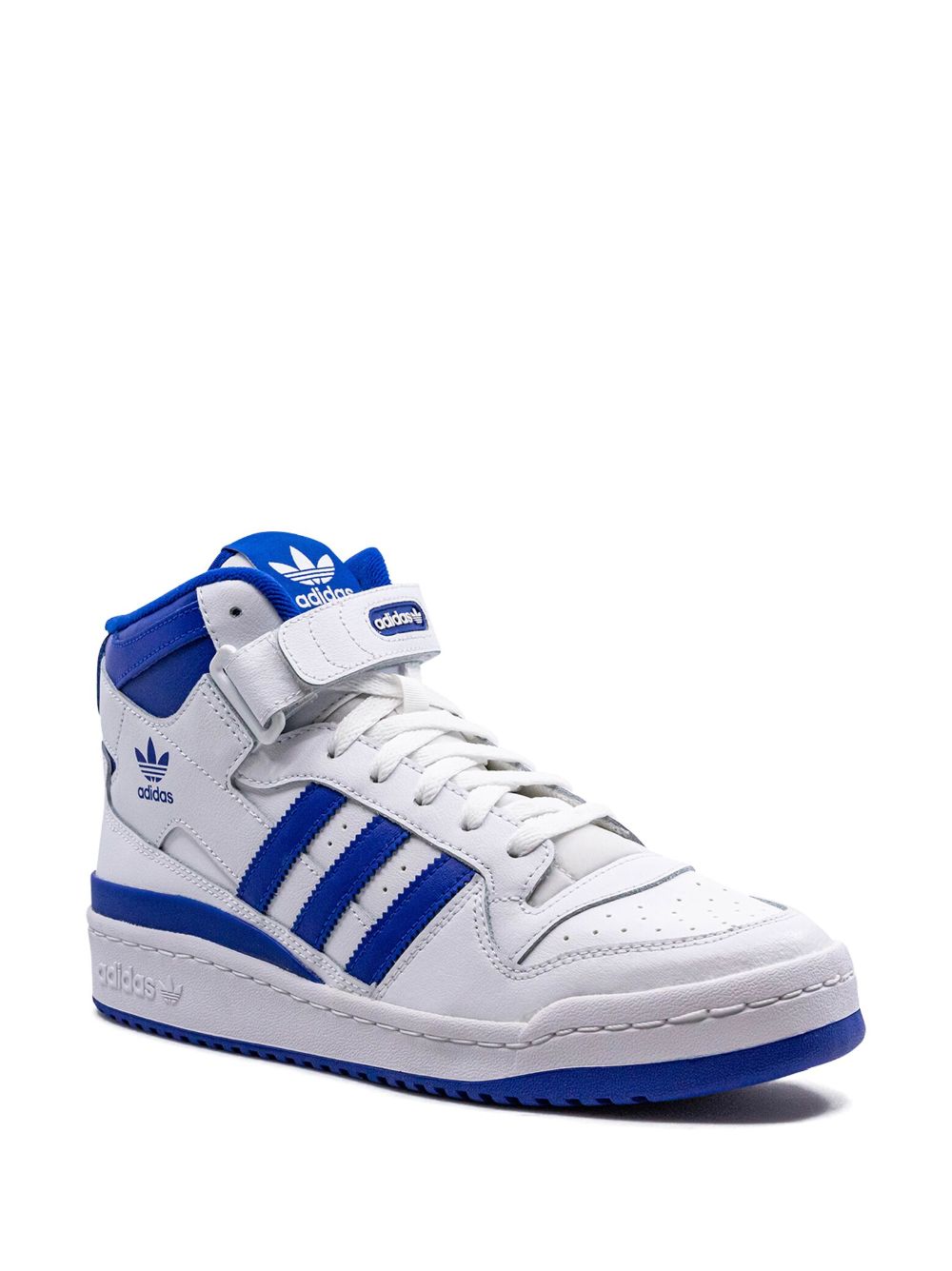 KICKWHO adidas Forum Mid "White Royal" sneakers 