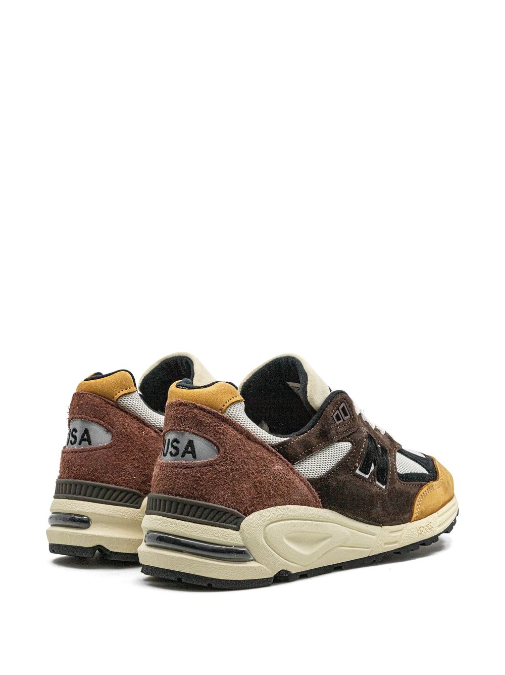 TB New Balance 990v2 Made In USA "Brown" sneakers 