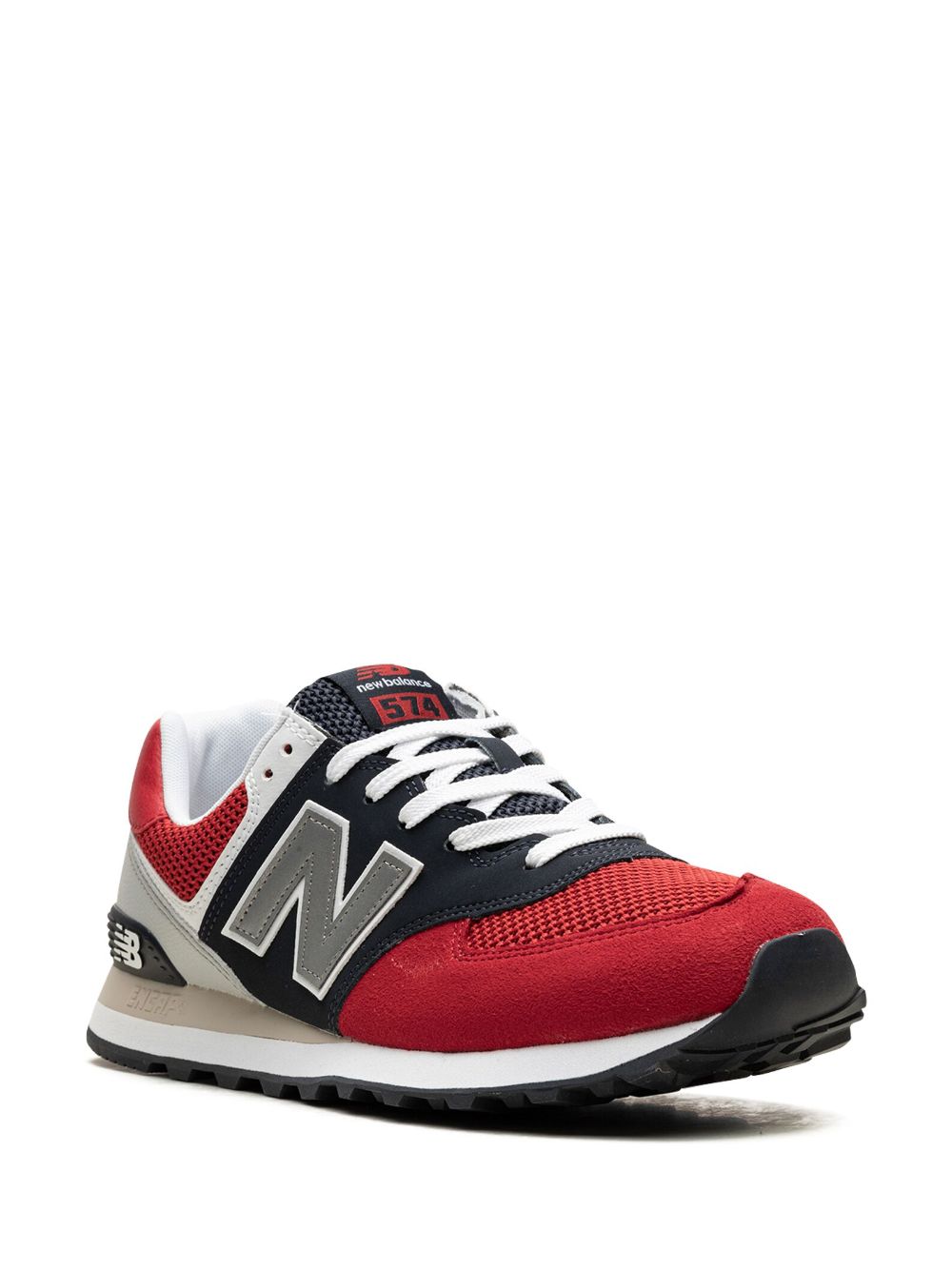 TB New Balance 574 Pebbled Sport "Team Red" sneakers 