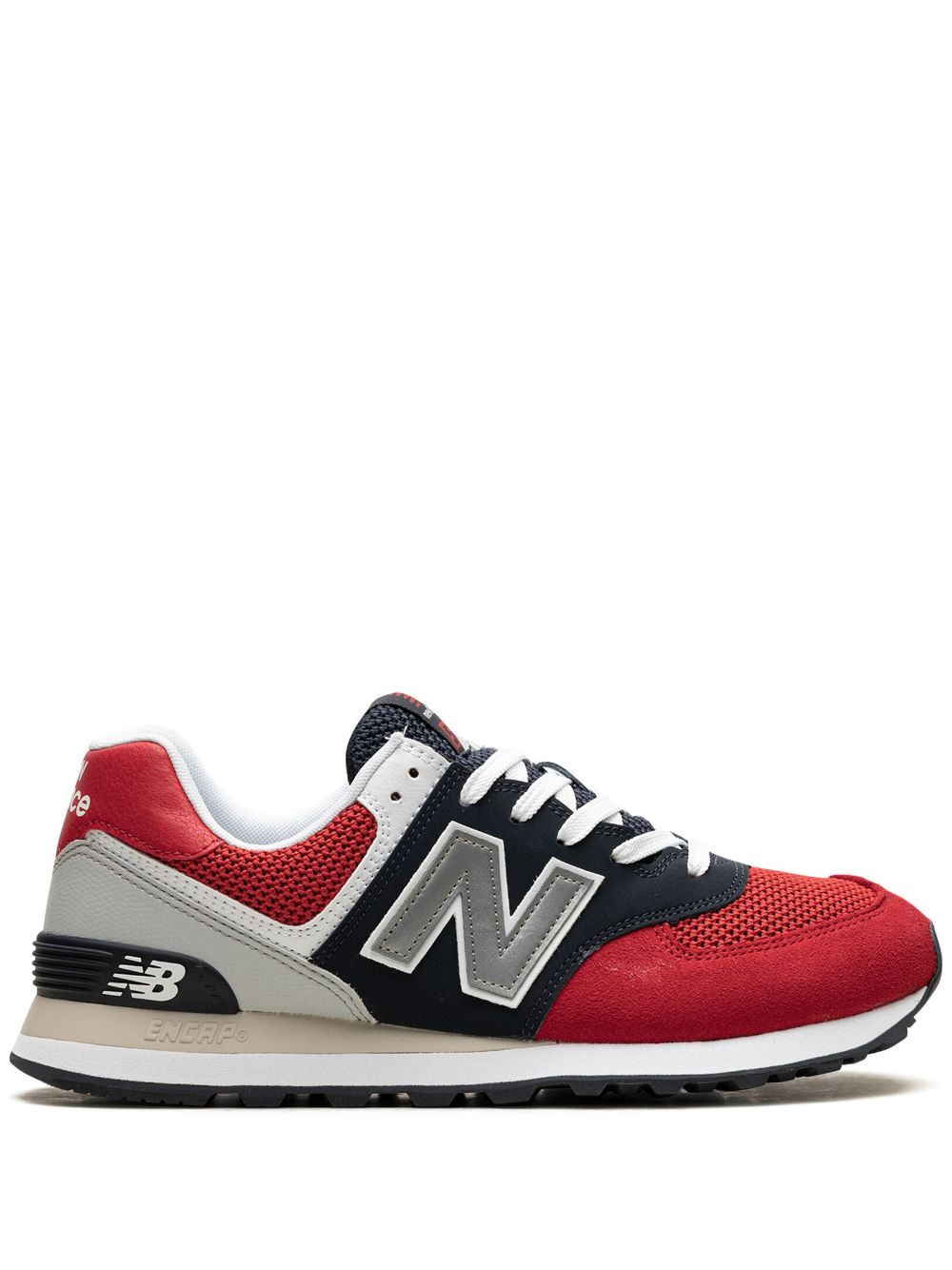 TB New Balance 574 Pebbled Sport "Team Red" sneakers 