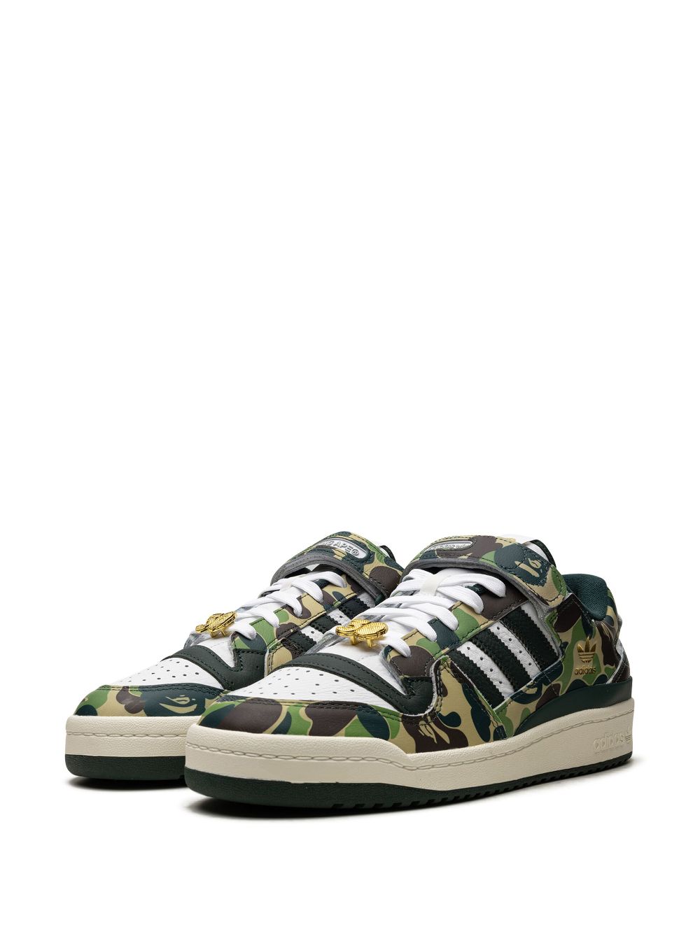 KICKWHO adidas x BAPE Forum 84 Low "30th Anniversary Green Camo" sneakers 