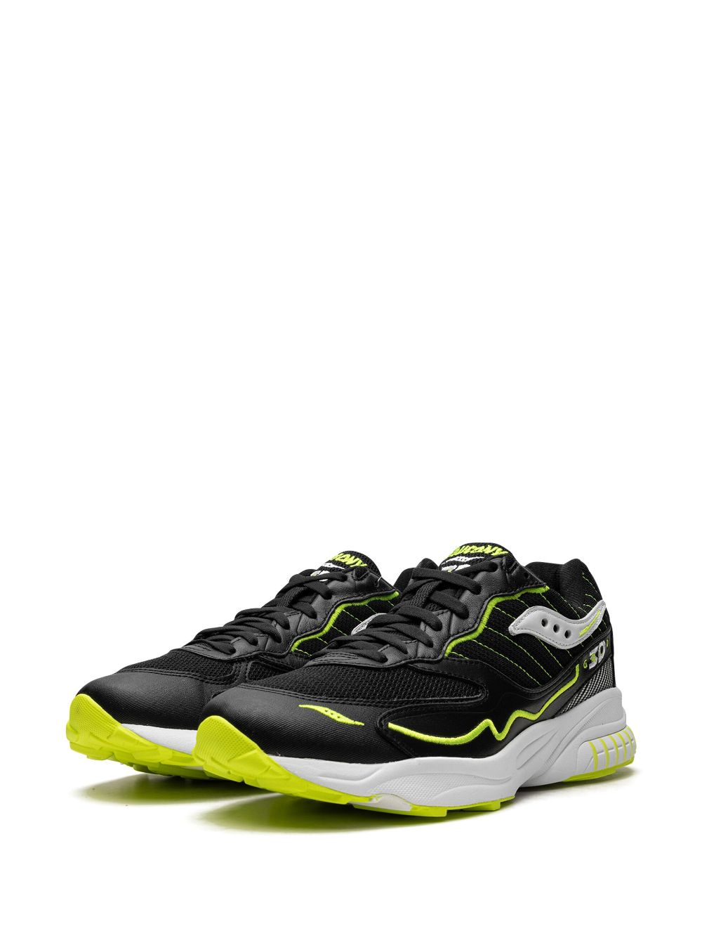 TB Saucony 3D Grid Hurricane "Acid Yellow" sneakers 