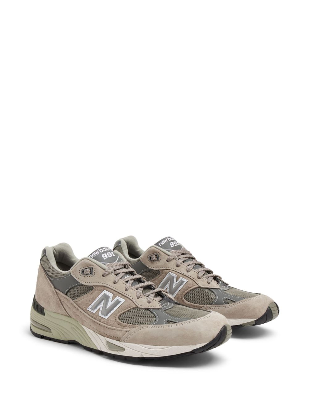 KICKWHO New Balance 991v1 logo-patch sneakers  