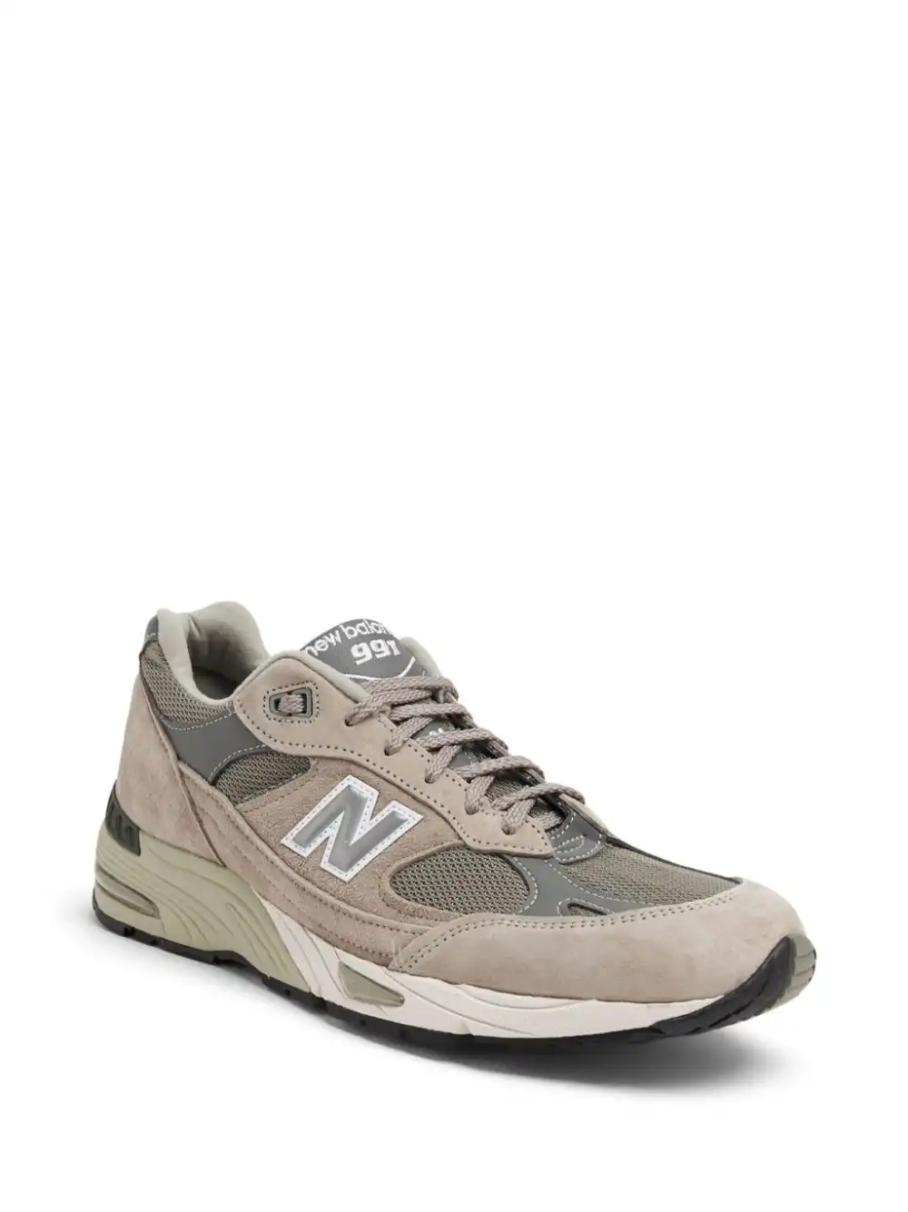 Cheap LY New Balance 991v1 logo-patch sneakers  