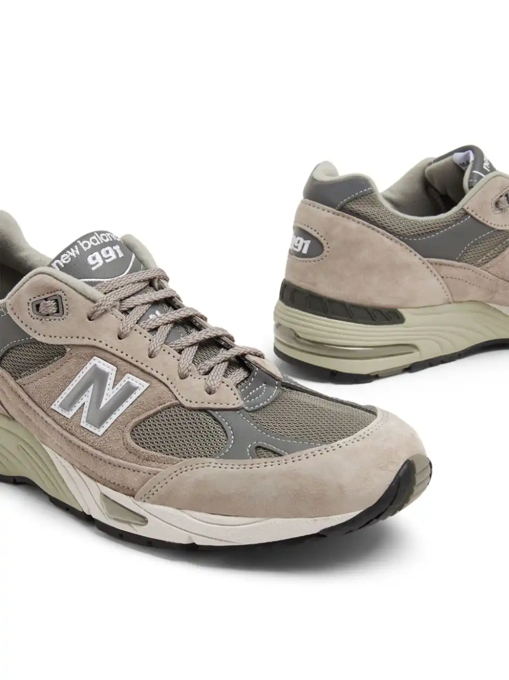 Cheap Husky New Balance 991v1 logo-patch sneakers  