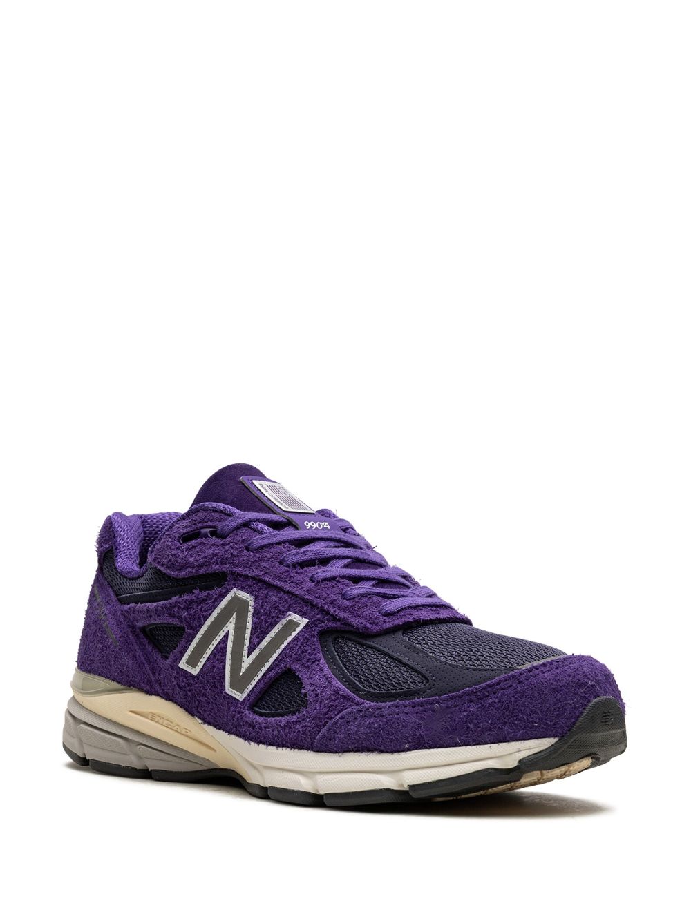 KICKWHO New Balance 990v4 suede "Purple" sneakers 