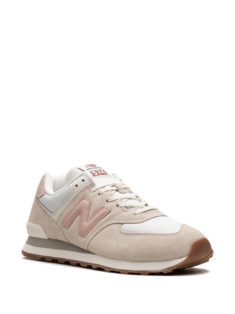 KICKWHO New Balance 574 "White Pink Gum" sneakers 