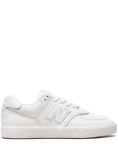 TB New Balance 574 "Triple White" sneakers 