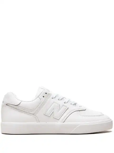 LY New Balance 574 "Triple White" sneakers 