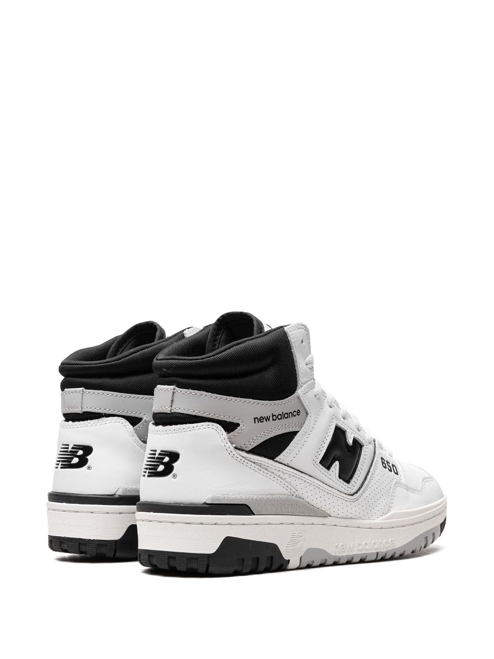 TB New Balance 650 "White Black" high-top sneakers 