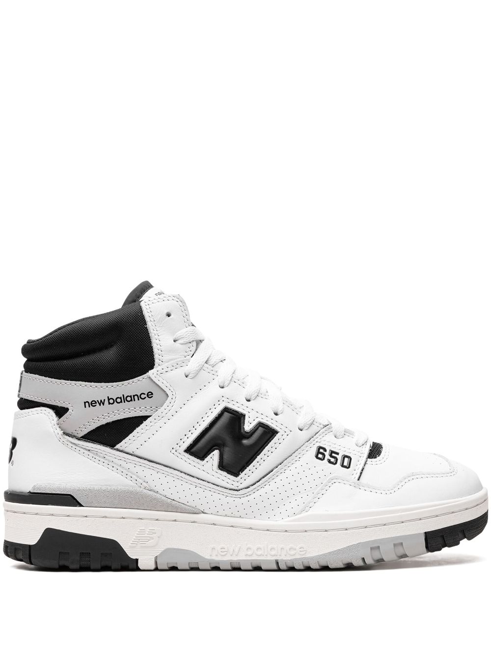 TB New Balance 650 "White Black" high-top sneakers 