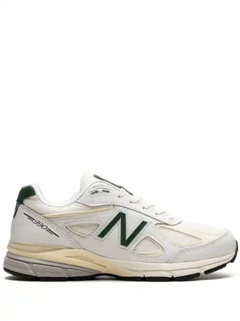 LUCY New Balance x Teddy Santis 990V4 Made In USA "White Green" sneakers 