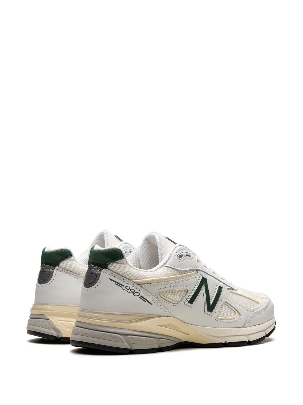 TB New Balance x Teddy Santis 990V4 Made In USA "White Green" sneakers 