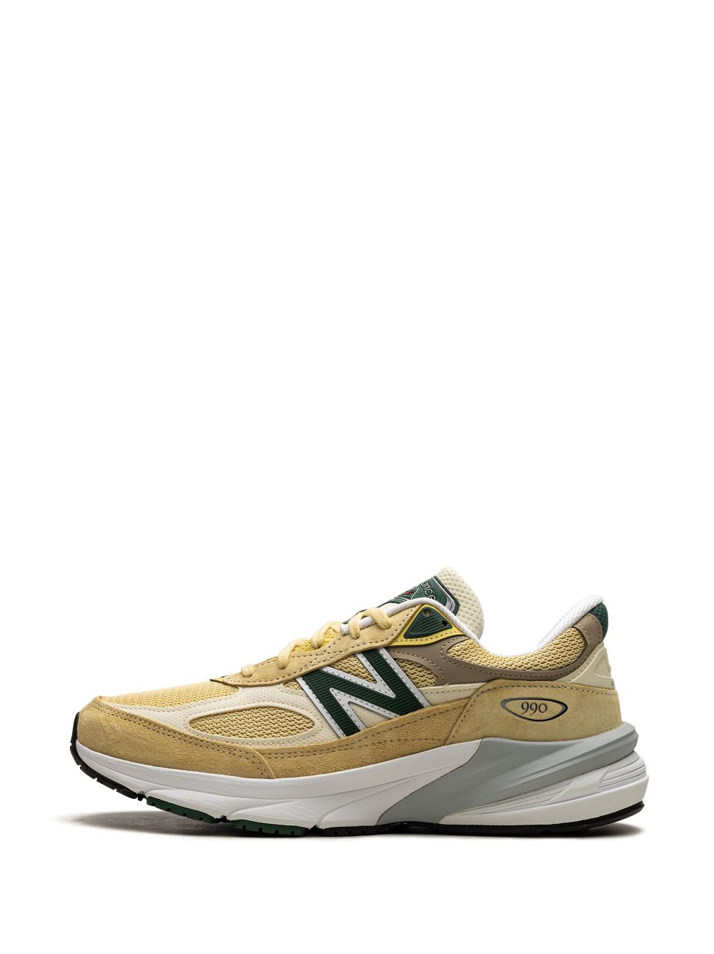 KICKWHO New Balance 990 "Pale Yellow Forest Green" sneakers 