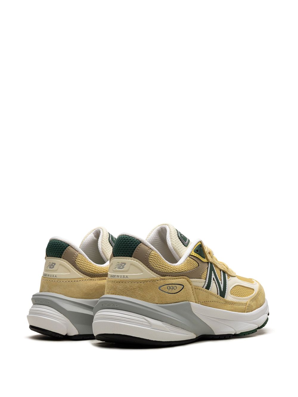 KICKWHO New Balance 990 "Pale Yellow Forest Green" sneakers 