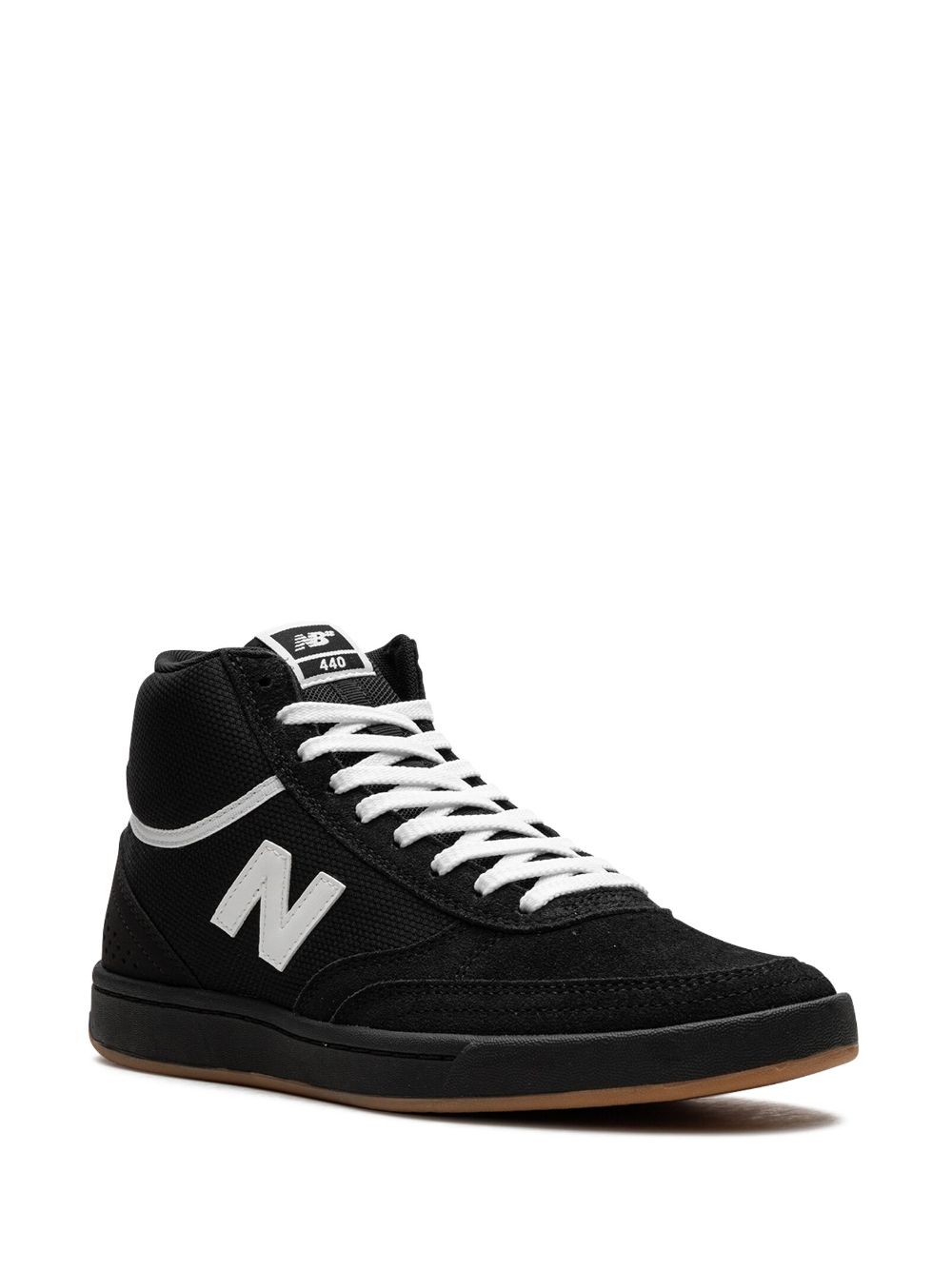 KICKWHO New Balance Numeric 440 High "Black White Gum" sneakers 