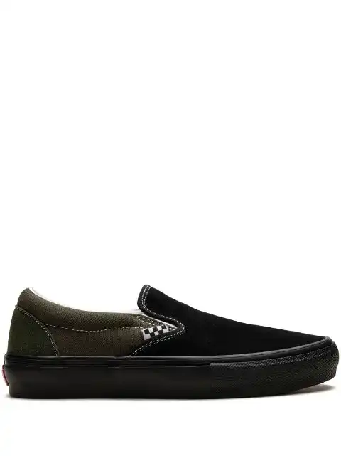 LY Vans Skate Slip-On "Black Grape Leaf" sneakers 