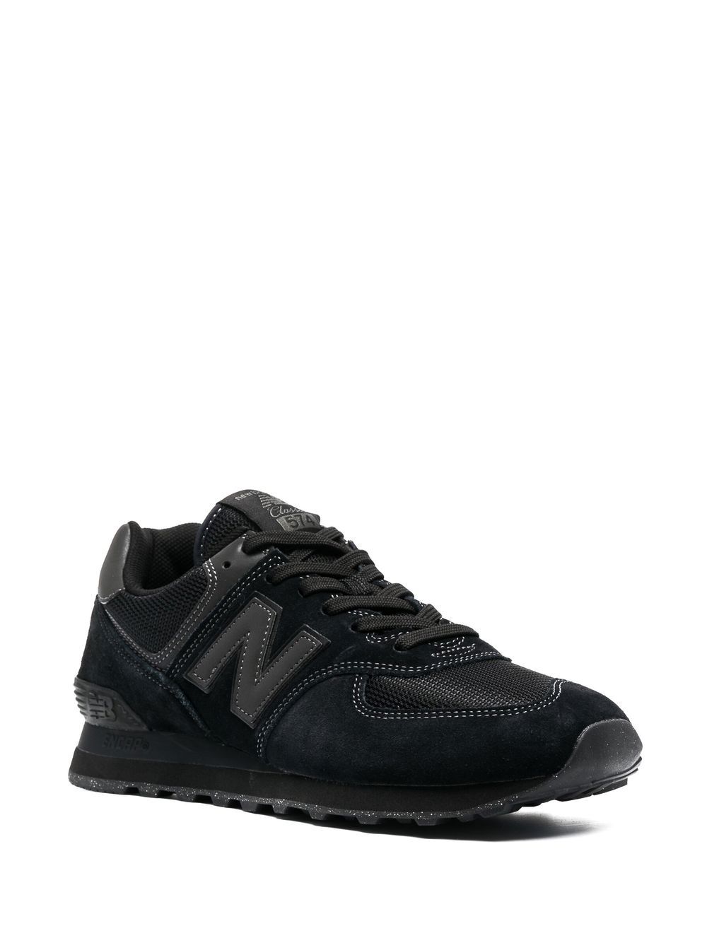 KICKWHO New Balance 574 logo-patch lace-up sneakers 