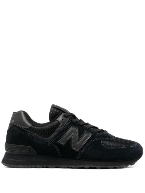 TB New Balance 574 logo-patch lace-up sneakers 