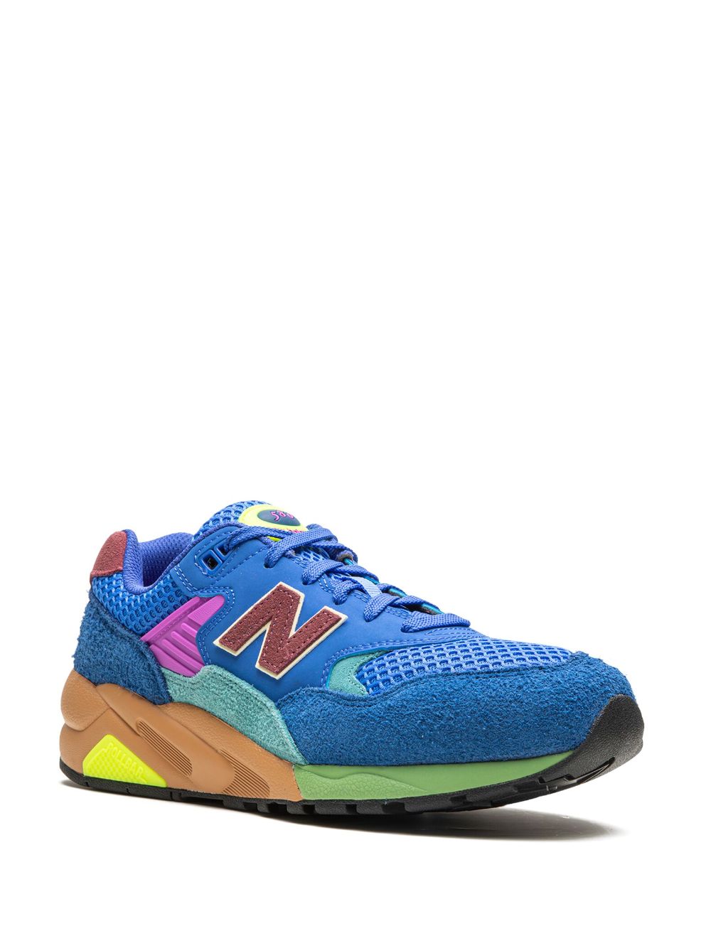 KICKWHO New Balance 580 OG "Blue Bright Lapis Washed Burgundy" suede sneakers 