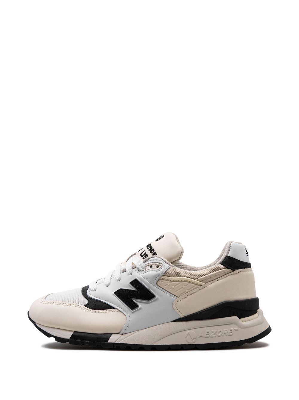 TB New Balance 998 Made in USA "White Black" sneakers 