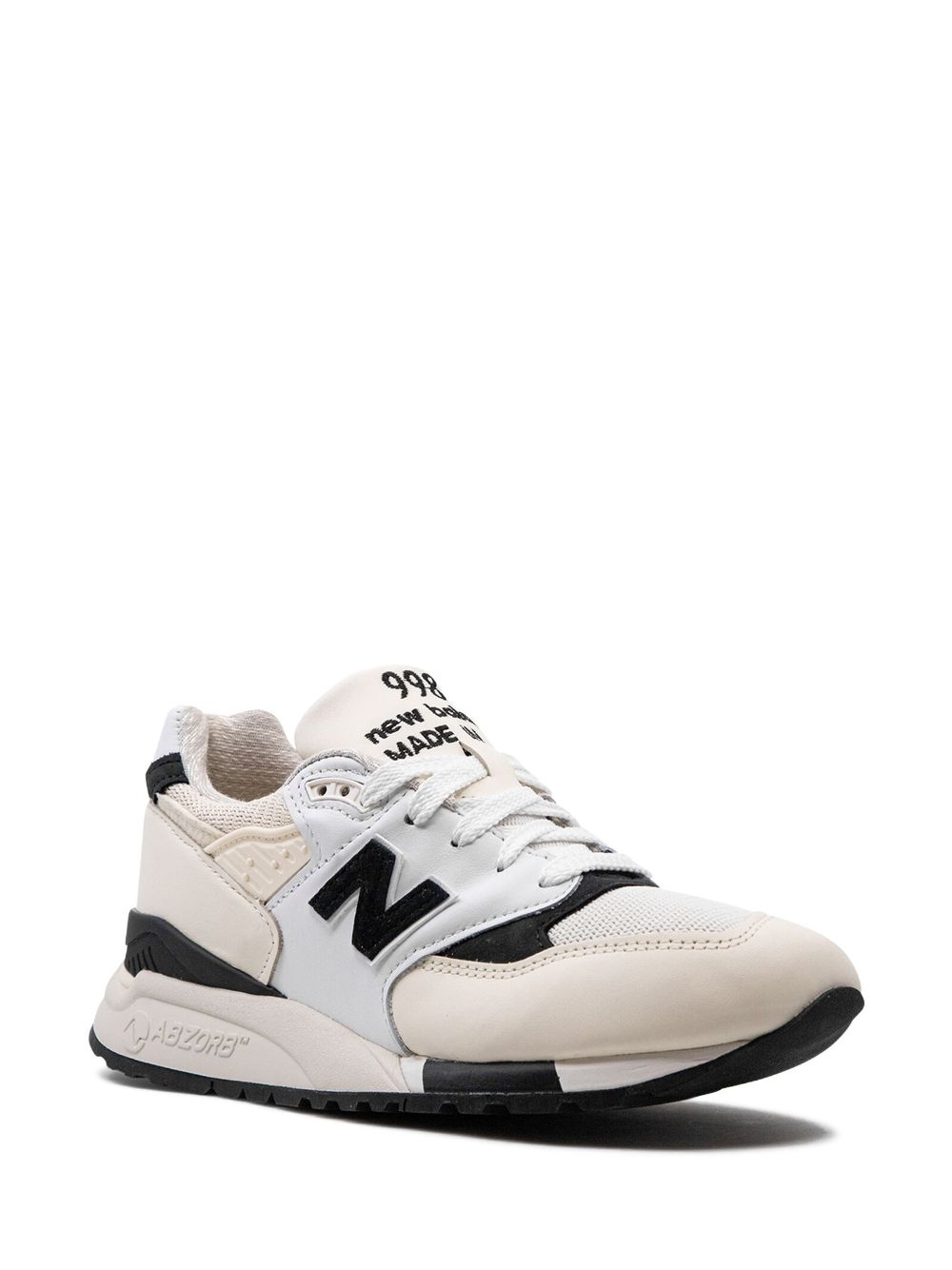 TB New Balance 998 Made in USA "White Black" sneakers 