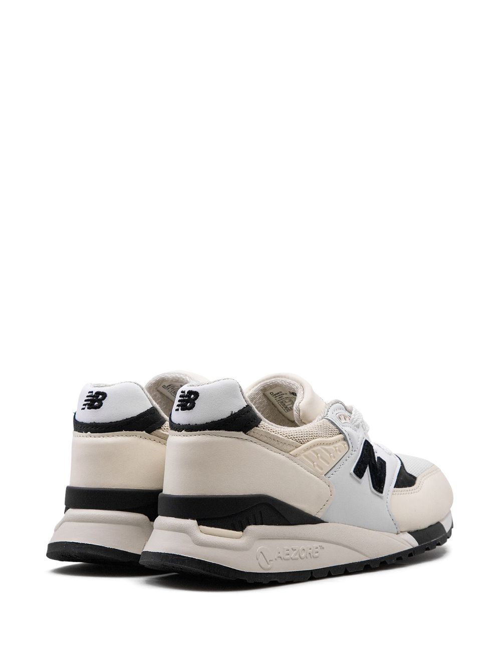 TB New Balance 998 Made in USA "White Black" sneakers 