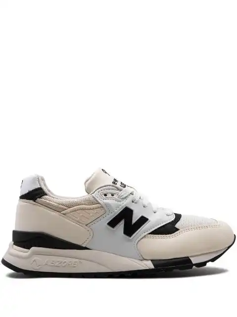 LY New Balance 998 Made in USA "White Black" sneakers 