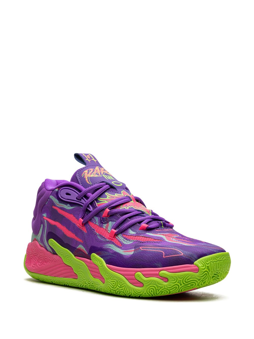 TB PUMA MB.03 Toxic "Purple Glimmer Green Gecko" sneakers 