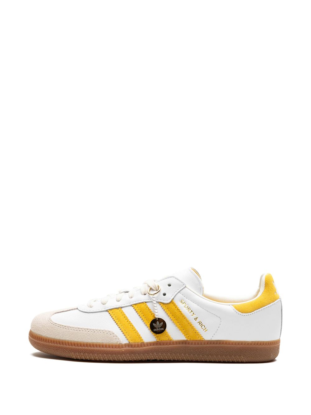 KICKWHO adidas Samba OG "SPORTY & RICH - White Bold Gold" sneakers 