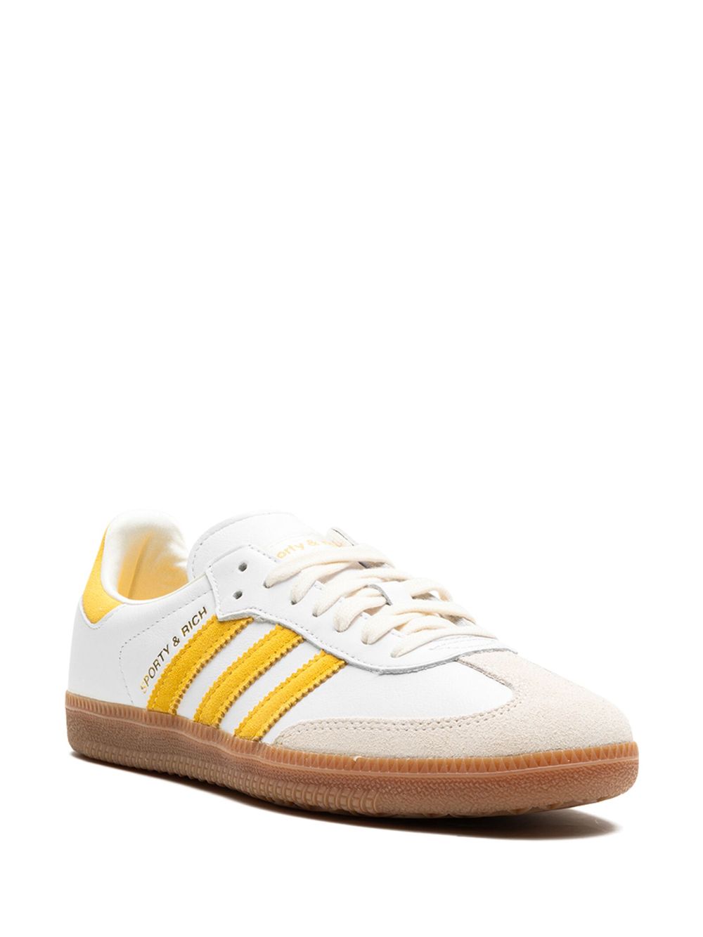 KICKWHO adidas Samba OG "SPORTY & RICH - White Bold Gold" sneakers 