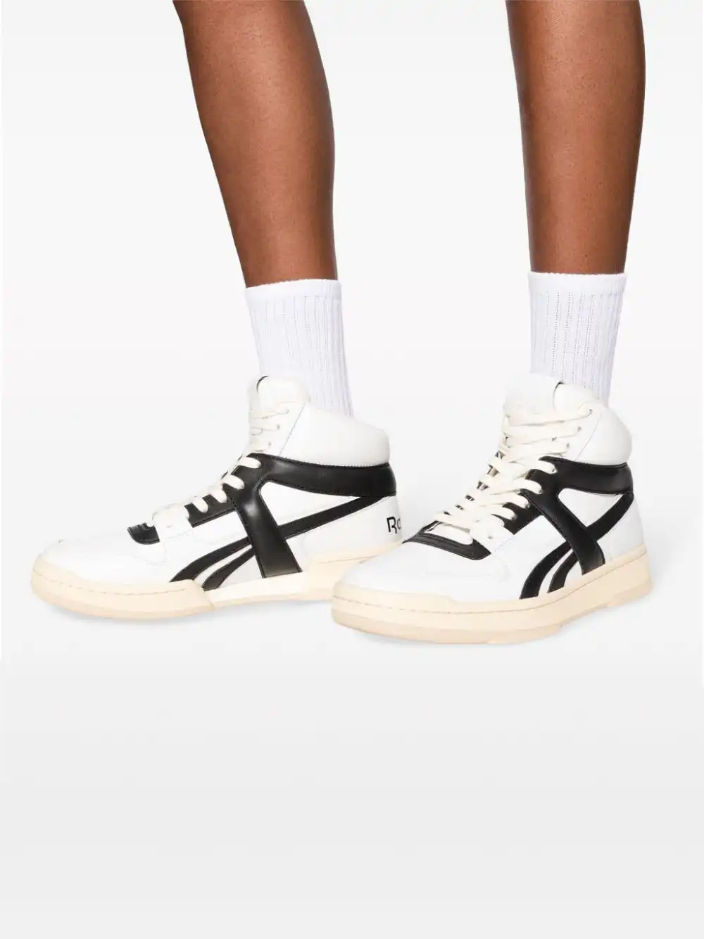 Rep LY Reebok LTD two-tone panelled high-top sneakers 