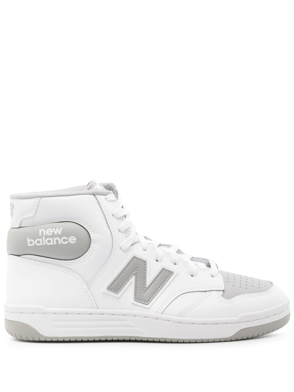 TB New Balance logo-patch leather sneakers 