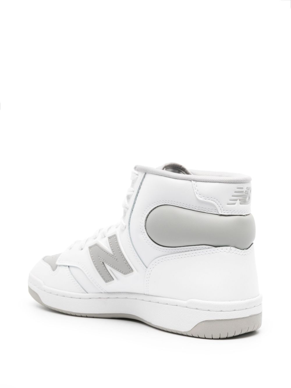 TB New Balance logo-patch leather sneakers 