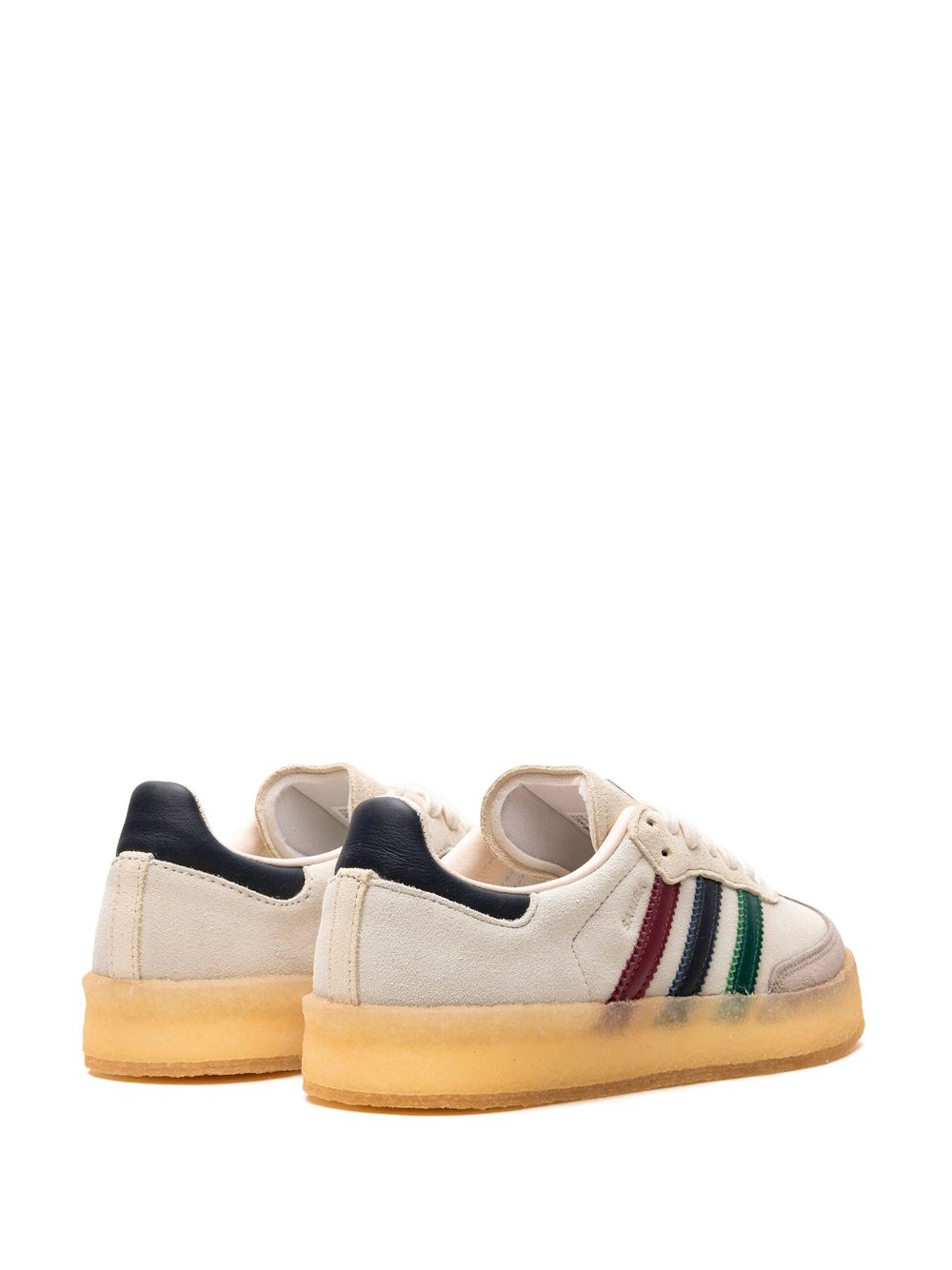 KICKWHO adidas x Kith x Clarks Samba "Kithmas - Multi-Color Stripes" sneakers 