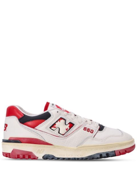 TB New Balance 550 panelled leather sneakers 